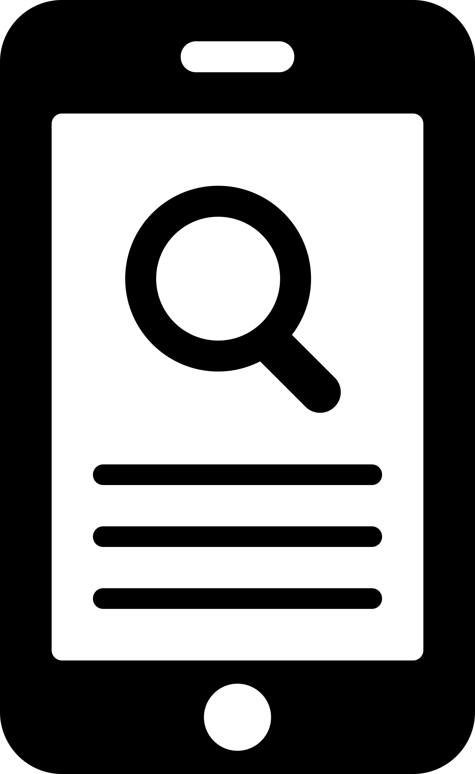 Magnifier On Phone Screen Svg Line Art Free Vectors